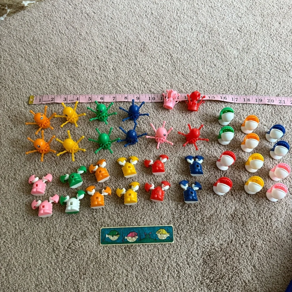 Vintage 1985 Colorful Fishing Game Set